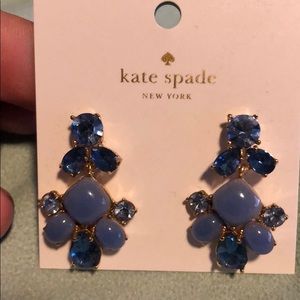 Kate spade blue earrings new with tags